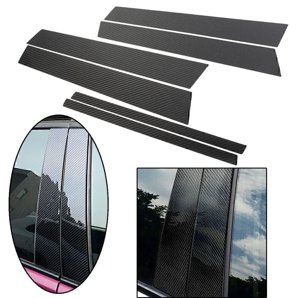 Carbon Fiber B Pillar Trim Covers for BMW X1 (2011-2015)