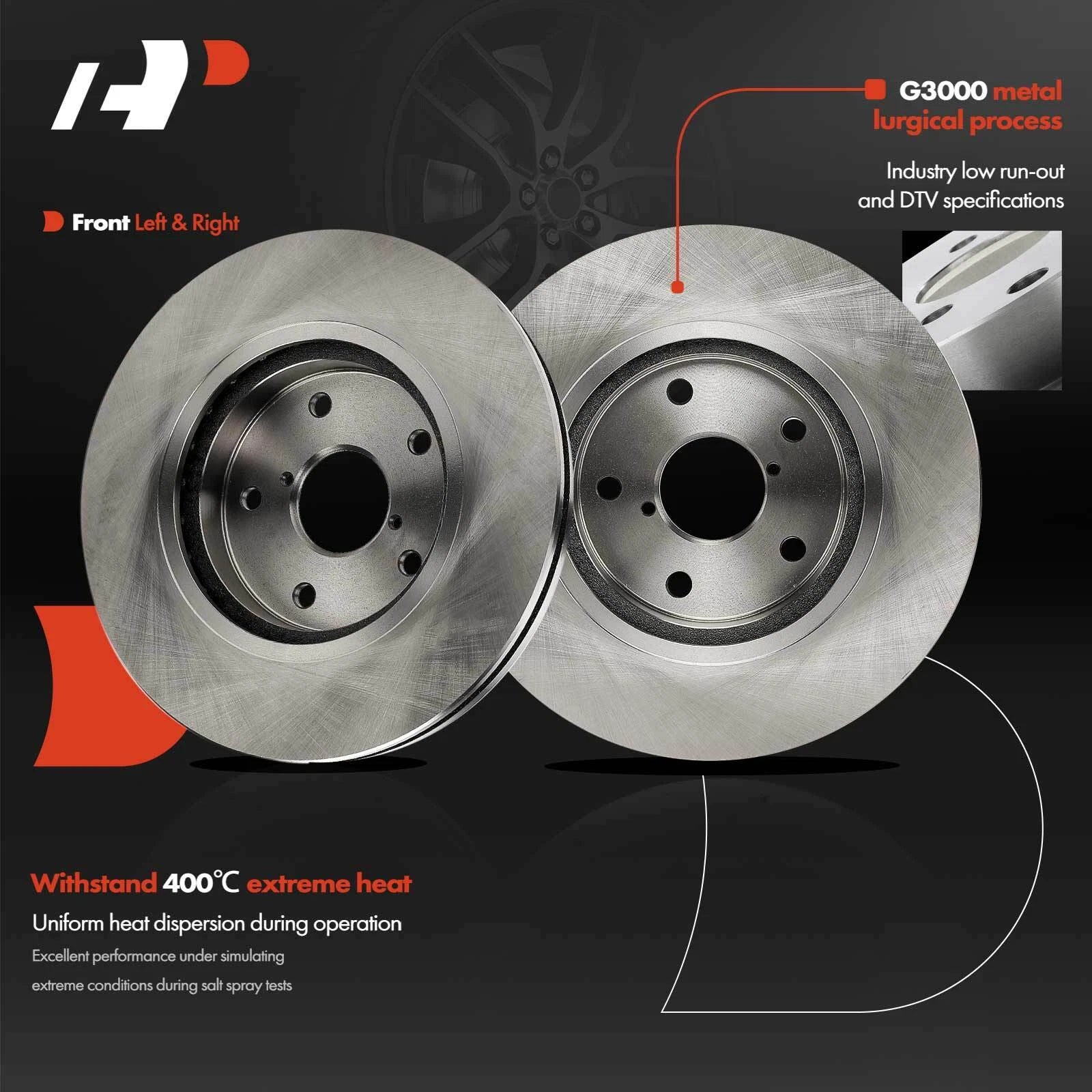 Front Side Disc Brake Rotors for Subaru Forester (2019–2021) 293.5 mm