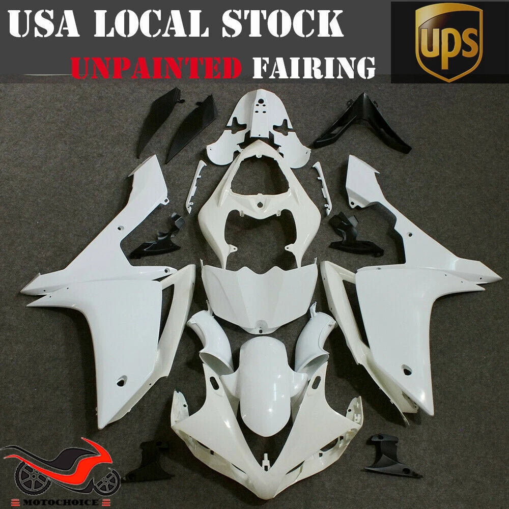 Fairing Kit for Yamaha YZF R1 (2007–2008) - Unpainted ABS Bodywork
