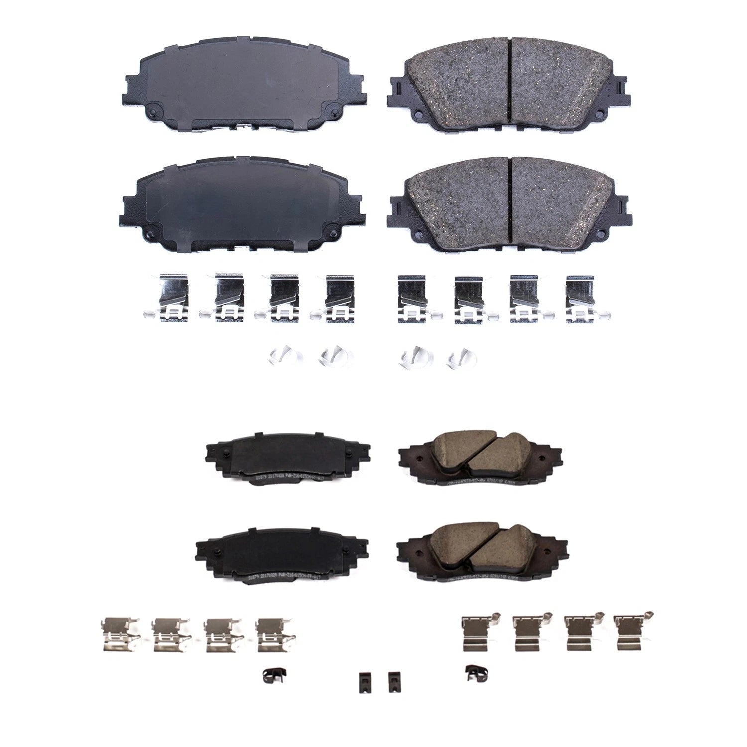 PowerStop Z17 Low-Dust Ceramic Disc Brake Pads Kit for Avalon ES250 (2013–2018)
