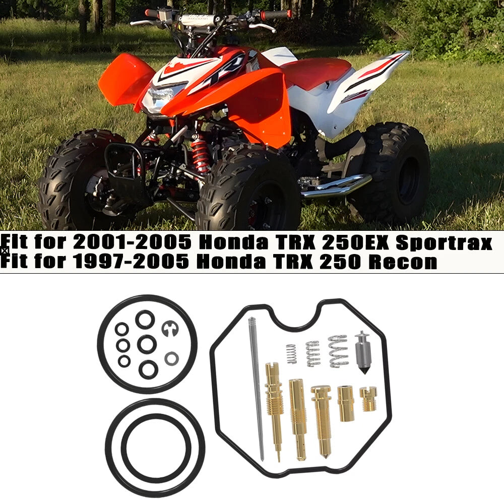 Carburetor Rebuild Kit for Honda TRX 250EX Sportrax 2001–2005, 250 Recon H