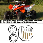 Carburetor Rebuild Kit for Honda TRX 250EX Sportrax 2001–2005, 250 Recon H