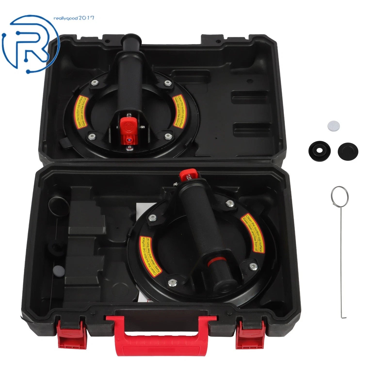 2 Pack Glass Suction Cups 8" Vacuum for Various Applications