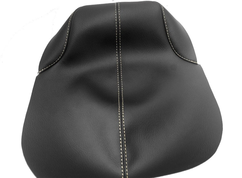 Leather Console Lid Armrest Cover for Cadillac XTS (2013–2019) Beige Stitch