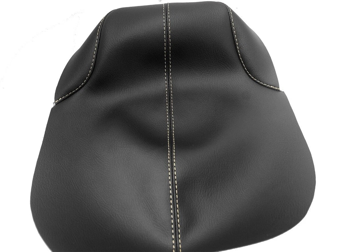 Leather Console Lid Armrest Cover for Cadillac XTS (2013–2019) Beige Stitch