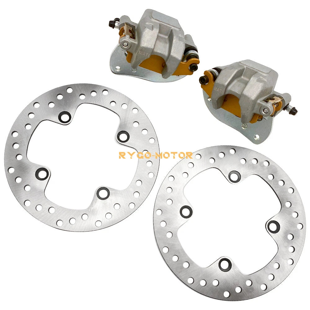 Rear Brake Calipers w/Pads & Rotors for Yamaha Grizzly 700 (2007–2020)