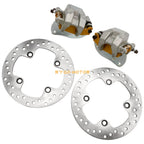 Rear Brake Calipers w/Pads & Rotors for Yamaha Grizzly 700 (2007–2020)