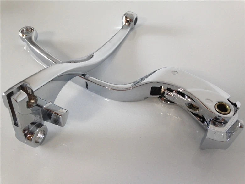Chrome Brake Clutch Lever for Kawasaki ZX6R ZX10R Z750R Z1000 (2000–2023)