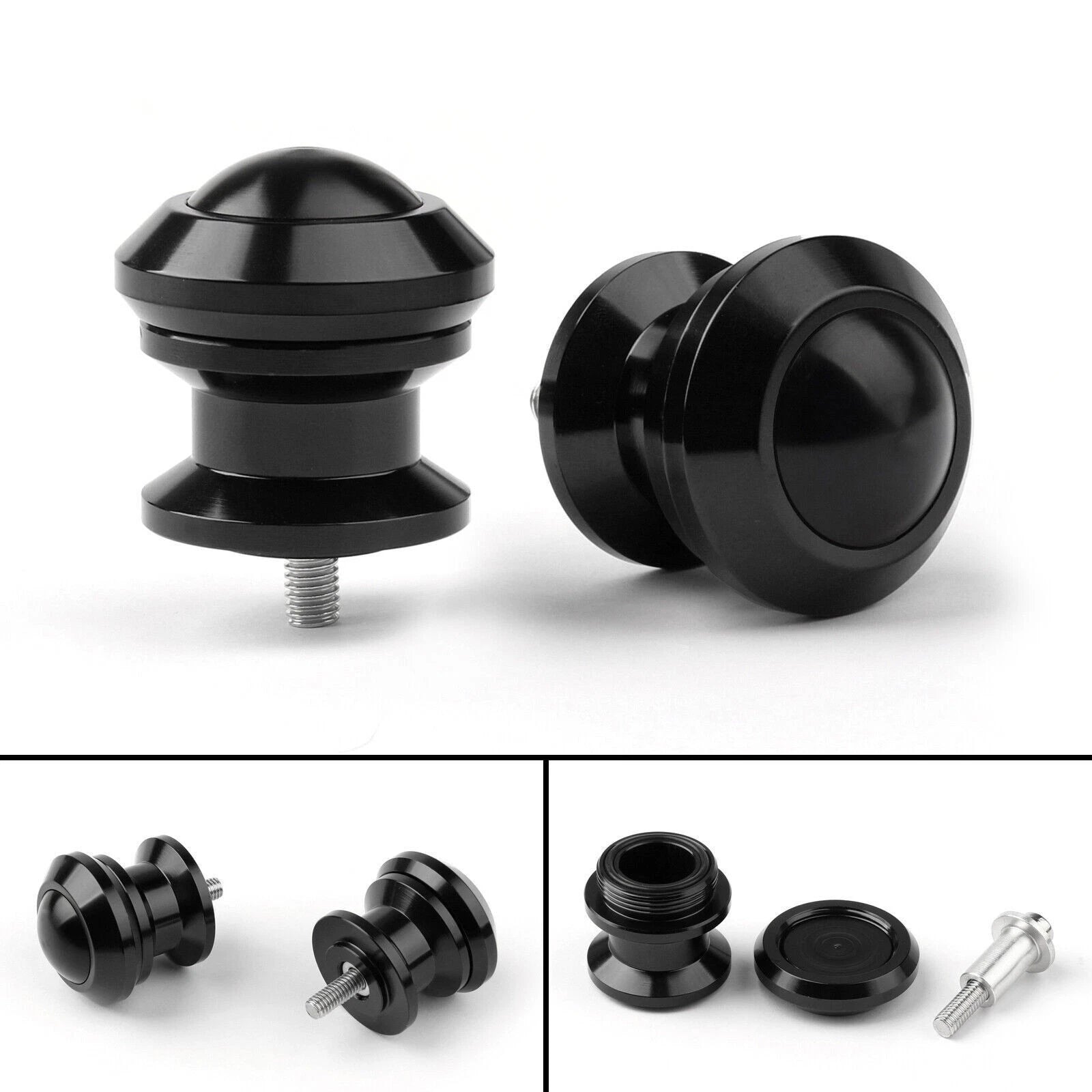 Pair of 6mm Swingarm Sliders Spools for Yamaha MT01 MT09 YZF-R3 R1 (2001–2023)