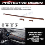 Peach Wood ABS Console Dashboard Panel Stripe Cover for Honda CR-V (2017-2022)