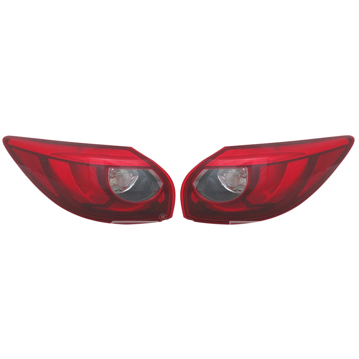 Set of 2 TYC Outer Tail Light Lamp Assemblies for Mazda CX-5 (2016)