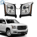 Pair HID LED DRL Projector Headlights for GMC Yukon XL (2015–2020)
