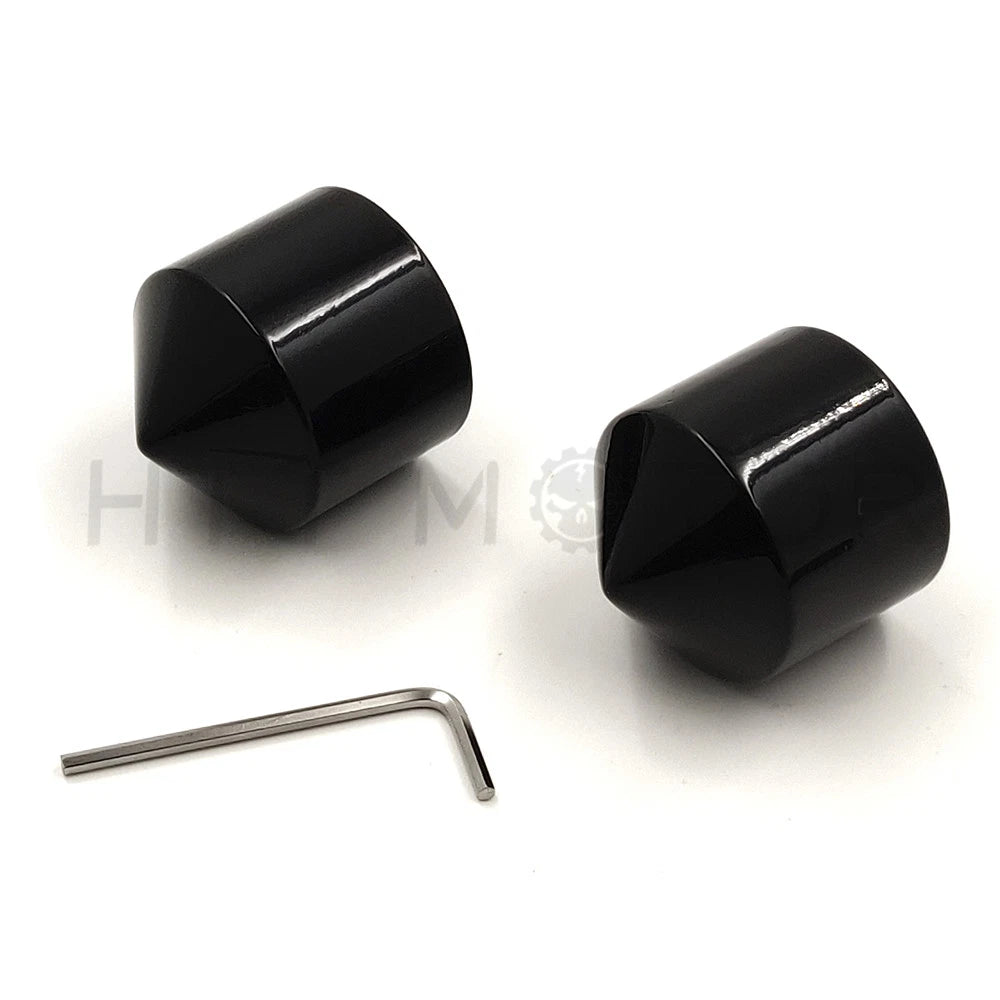 28Mm Front Axle Nut Covers for Harley Choppers, Honda, Suzuki, Kawasaki, Yamaha