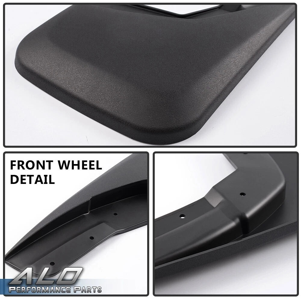 Set of 2 Front and Rear Mud Flap Splash Guards for Chevy Silverado