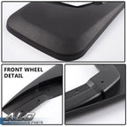 Set of 2 Front and Rear Mud Flap Splash Guards for Chevy Silverado