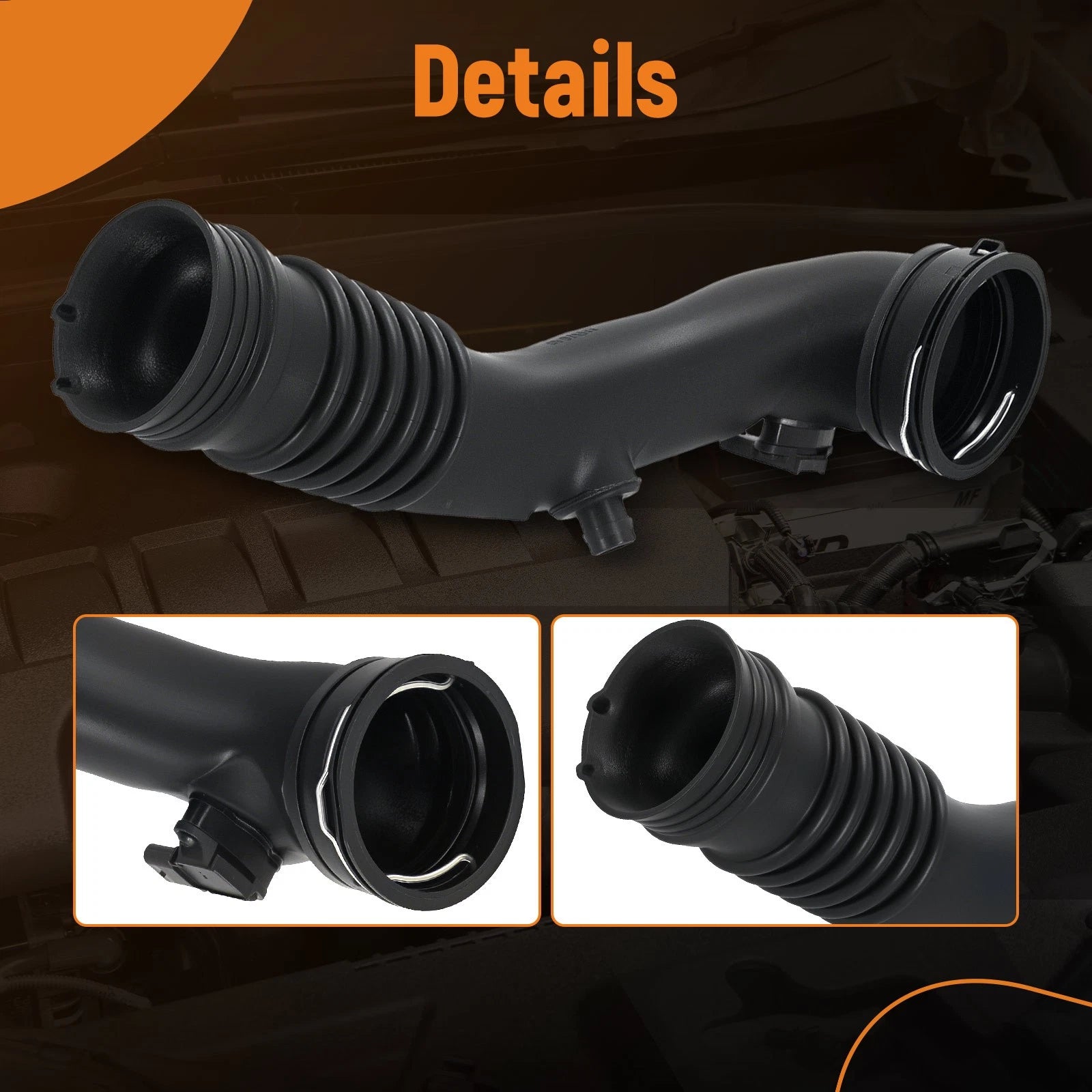 Air Intake Duct Tube w/Sensor for BMW X5 F15 X6 F16 3.0L (2014–2019) 13718626487