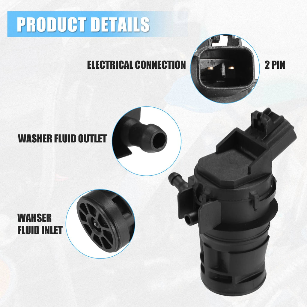 Windshield Washer Motor Pump for Toyota 4Runner (2003–2004) No. 85330-60190