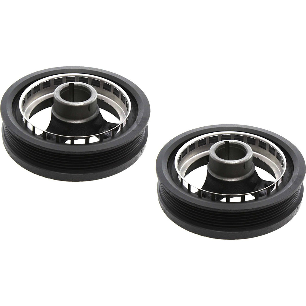 Set of 2 Harmonic Balancers for Chevy Olds Cutlass Pontiac Grand Am Century