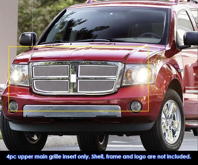 Stainless Steel Chrome Mesh Grille Insert for Dodge Durango (2007-2010)