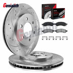 Front Disc Brake Rotors & Ceramic Pads for Chevy Trailblazer (2006–2009) GMC Envoy