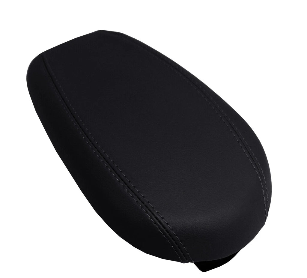Console Lid Armrest Cover for Hyundai Veloster (2012–2018) Black PVC Leather