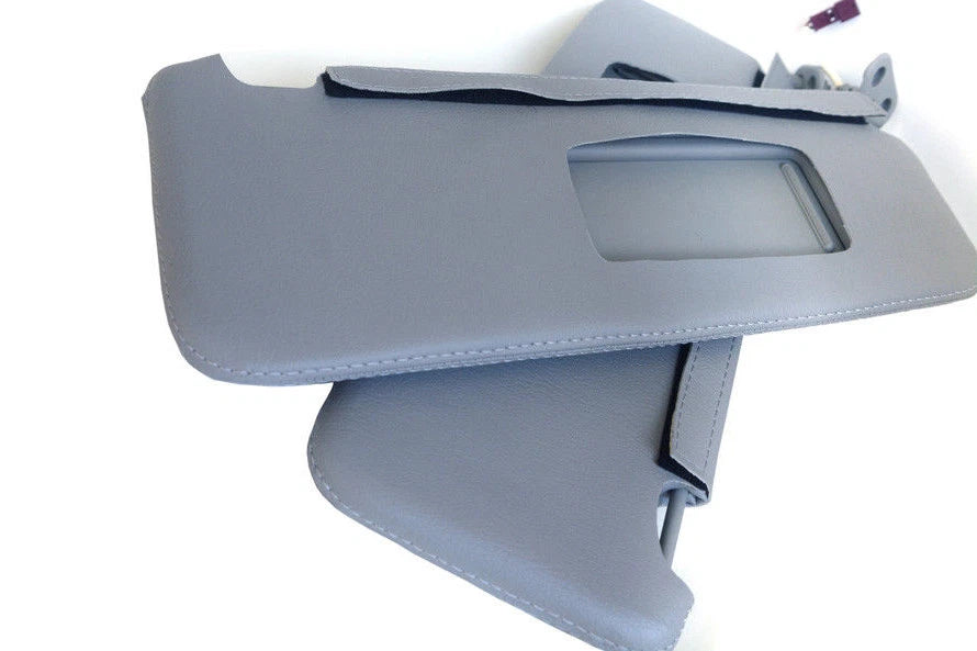 Sunvisor Leather Synthetic Covers for BMW E90 (2005–2013) Gray
