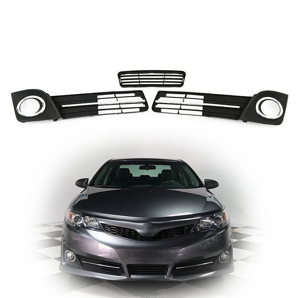 Set of 2 Black Fog Light Covers for Toyota Camry SE (2012–2014)