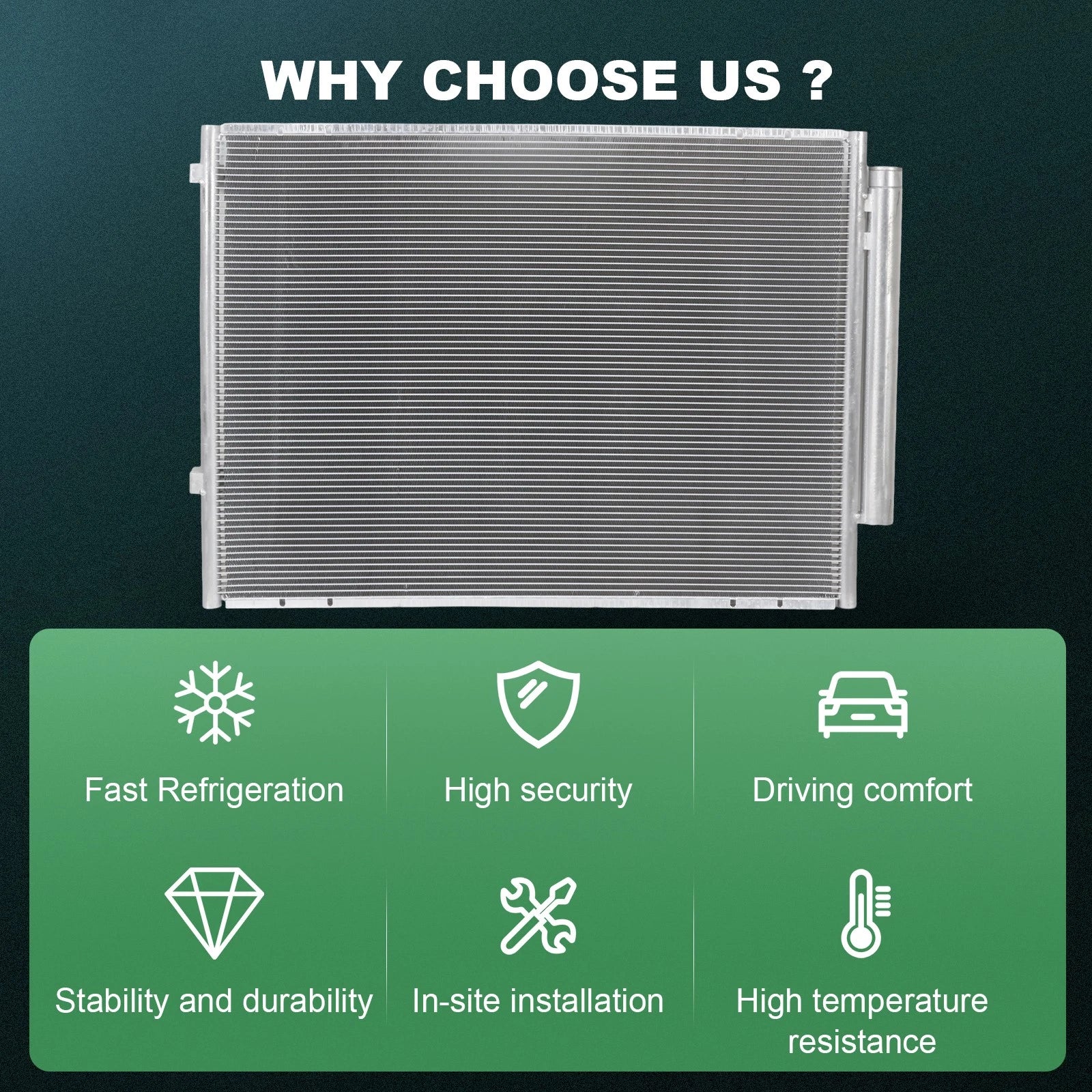 Aluminum AC Condenser for Toyota Sienna (2004–2010)