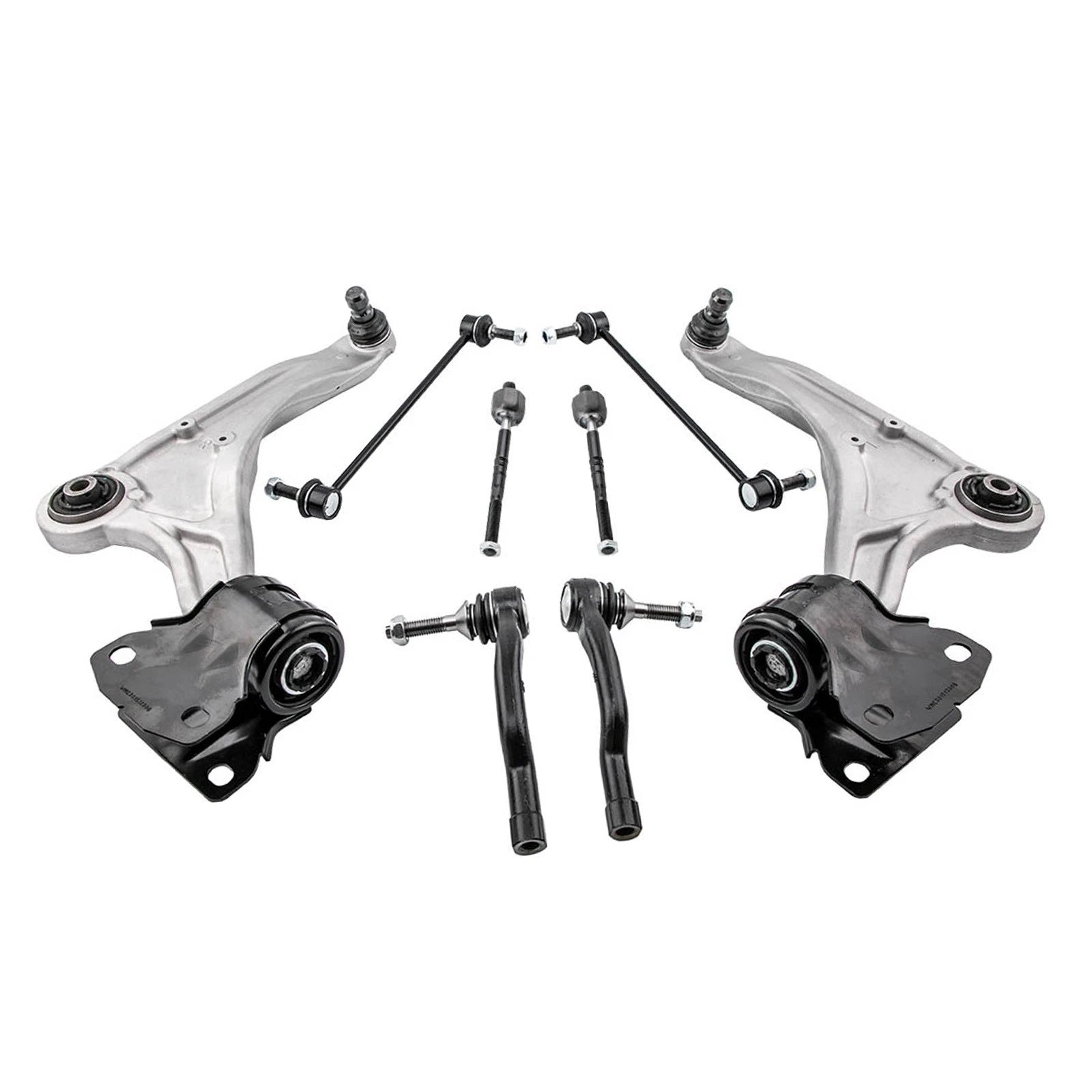Front Struts Control Arms Inner Tie Rods for Ford Fusion (2013–2020) FWD 2.0L