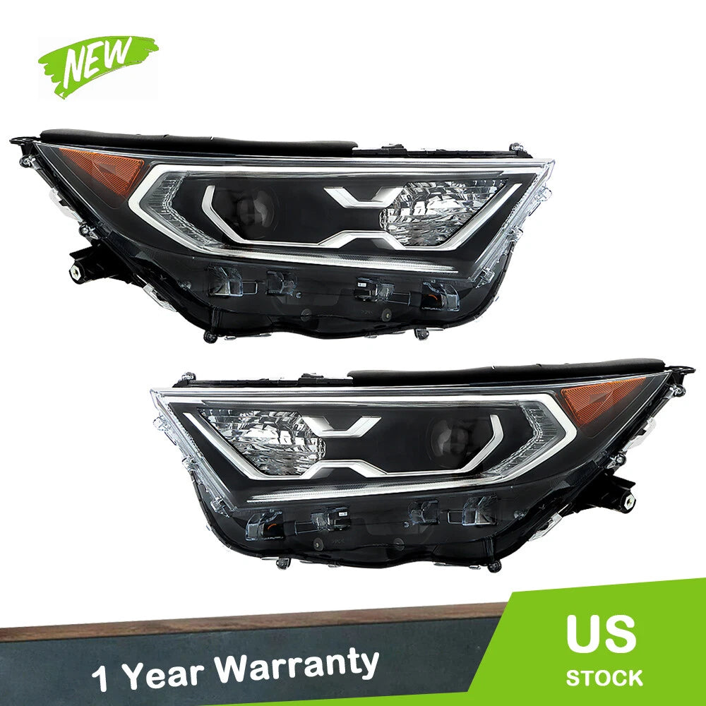 LED Front Headlights for Toyota RAV4 Hybrid (2019–2022) Left + Right