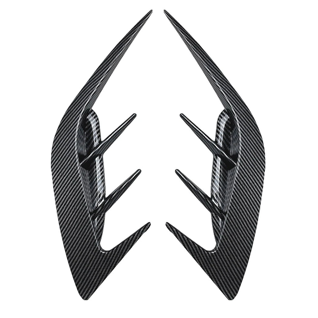 Rear Bumper Side Vent Canard Cover for KIA Stinger GT (2017–2023) Carbon Fiber Look