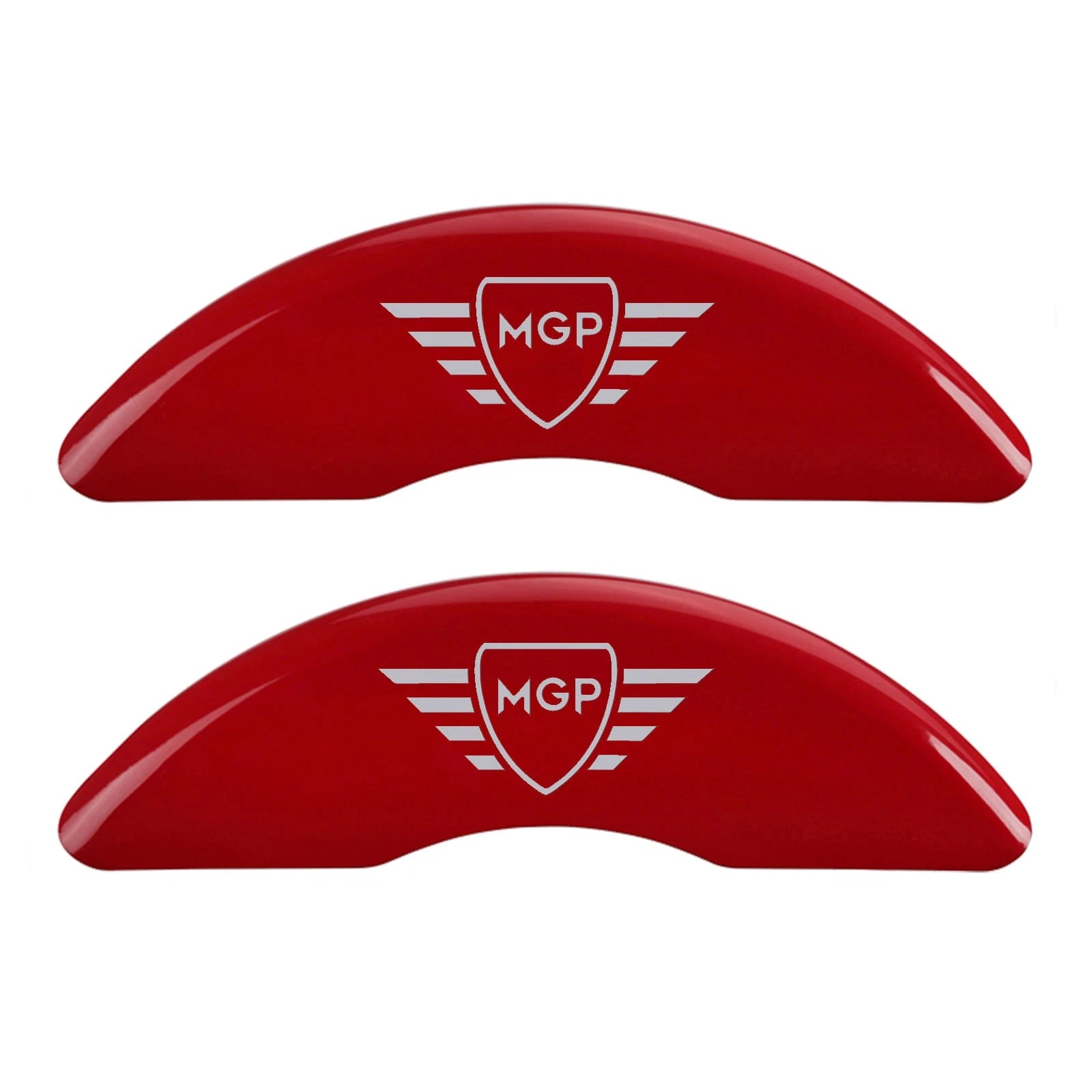 Set of 4 Red Caliper Covers with Silver MGP Logo for Ram 2500 (2019–2025)