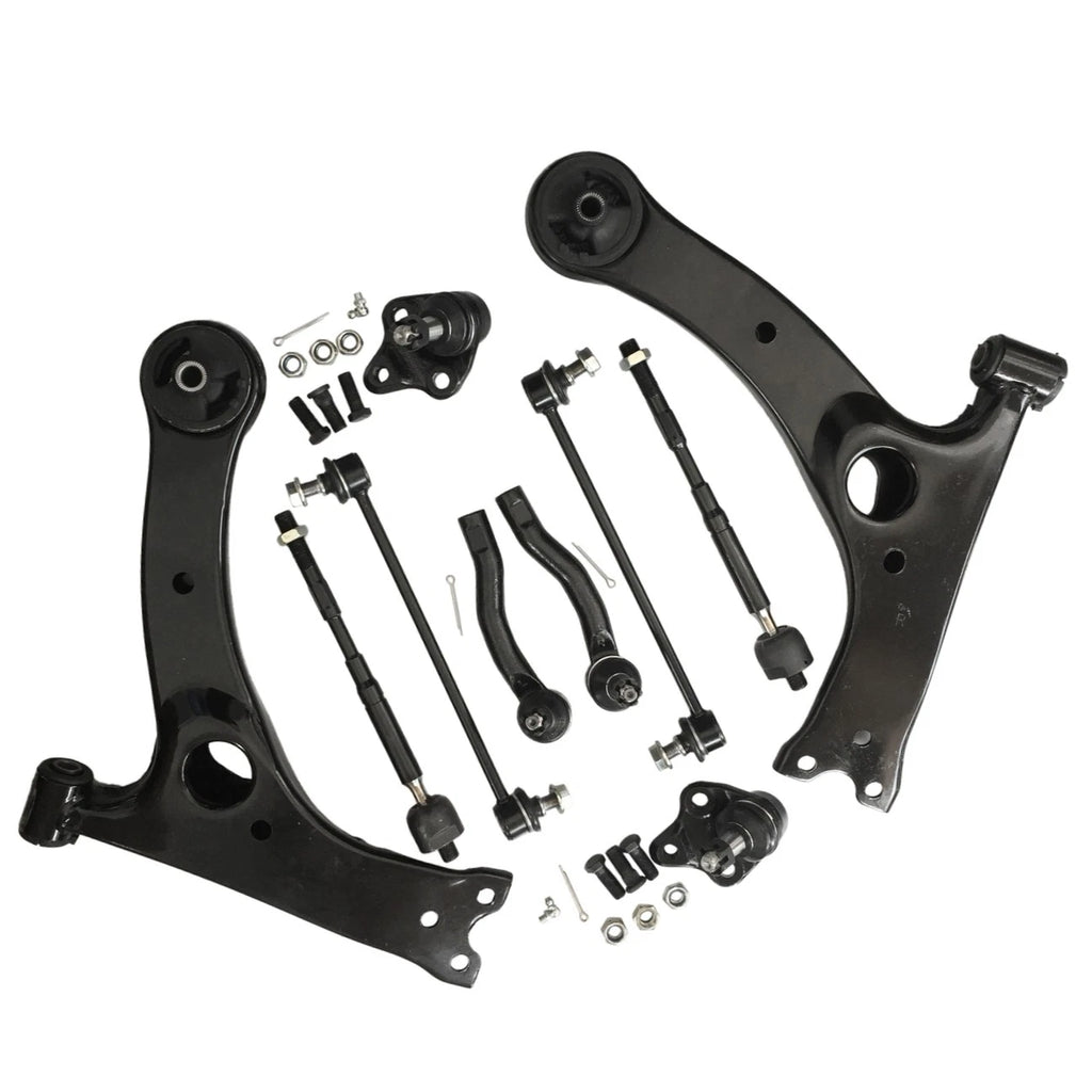 10pc Lower Control Arm Ball Joint Tie Rod Sway Bar for Toyota Corolla (2003–2008)