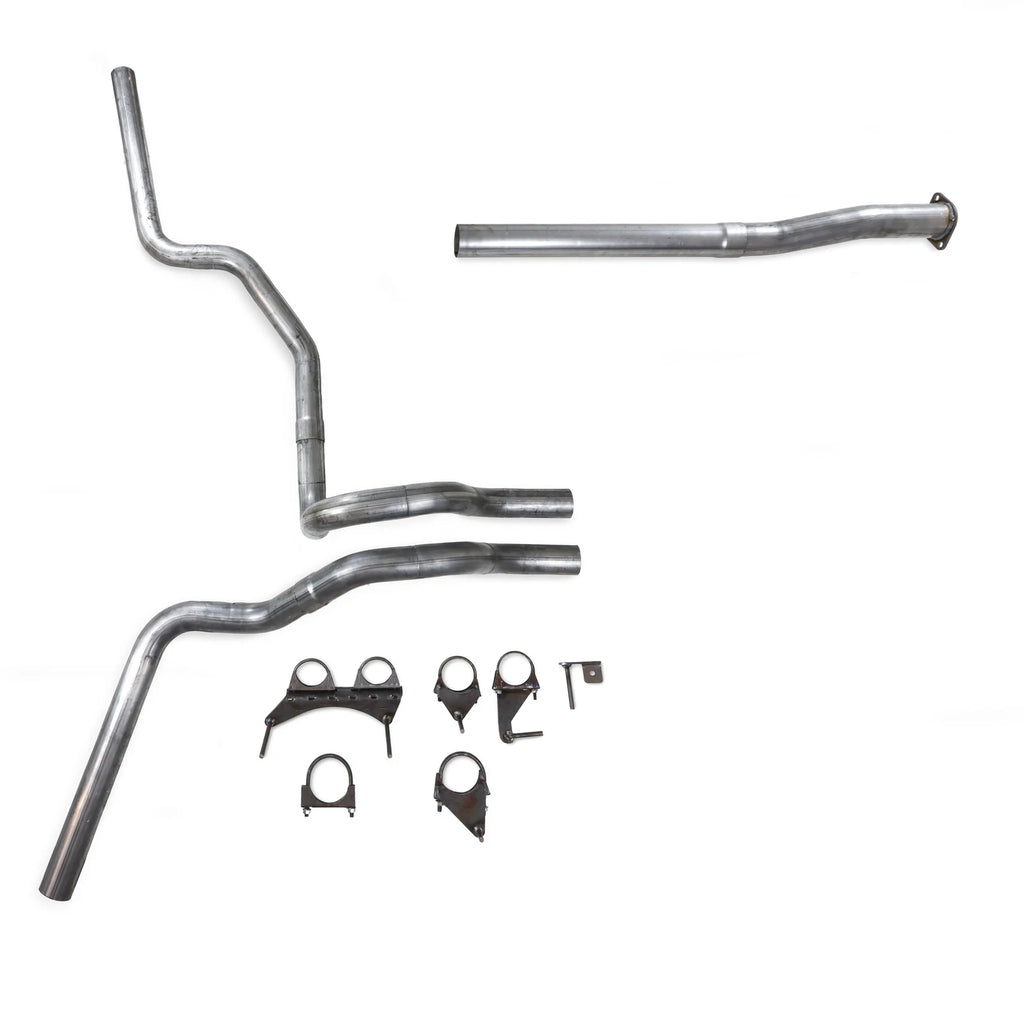 Dual Exhaust Kit for Toyota Tacoma (2016–2023) 2.5" No Muffler No Tips