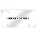 Chrome on Chrome License Plate - Officially Licensed for Cadillac Escalade ESV