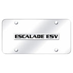 Chrome on Chrome License Plate - Officially Licensed for Cadillac Escalade ESV
