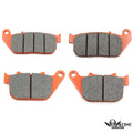 Set of 4 Front & Rear Brake Pads for Harley XL 883 1200 Sportster (2004–2013)