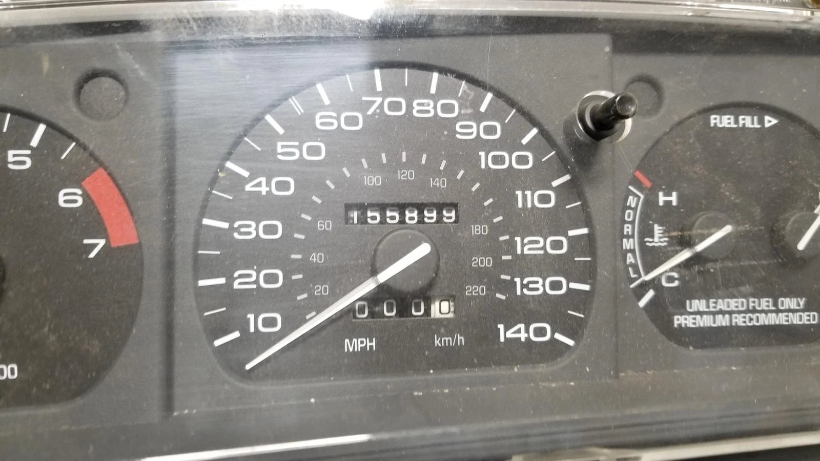 Instrument Gauge Cluster for Lincoln Mark VIII (1993–1996) 140 MPH 155K
