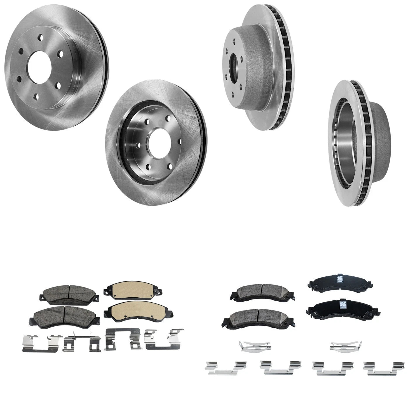 Brake Disc Rotors and Pads Kit for GMC Sierra 1500 (2005–2006)