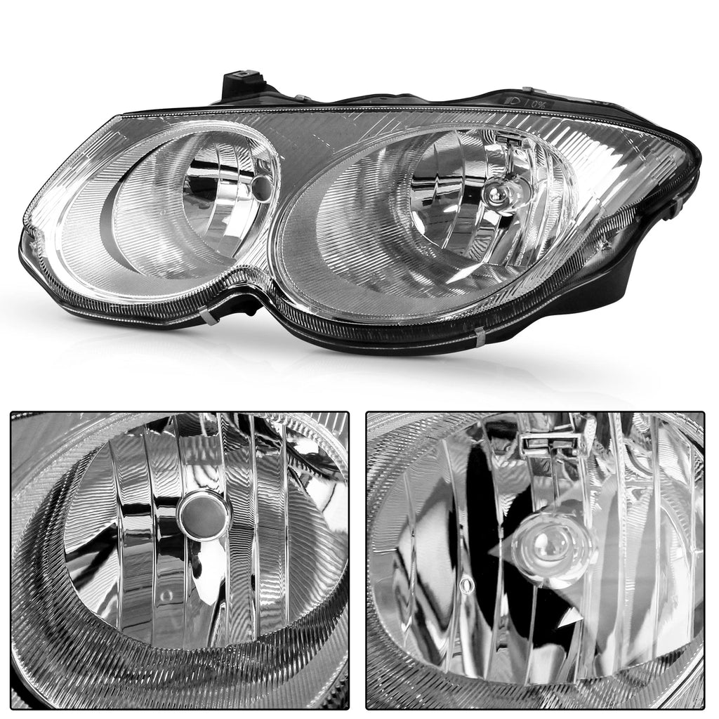 Headlight Pair Without Bulbs for Chrysler 300M (1999–2004)