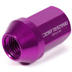 20Pcs Aluminum Purple Closed End Lug Nuts + Adapter M12X1.5 for JDM Vehicles
