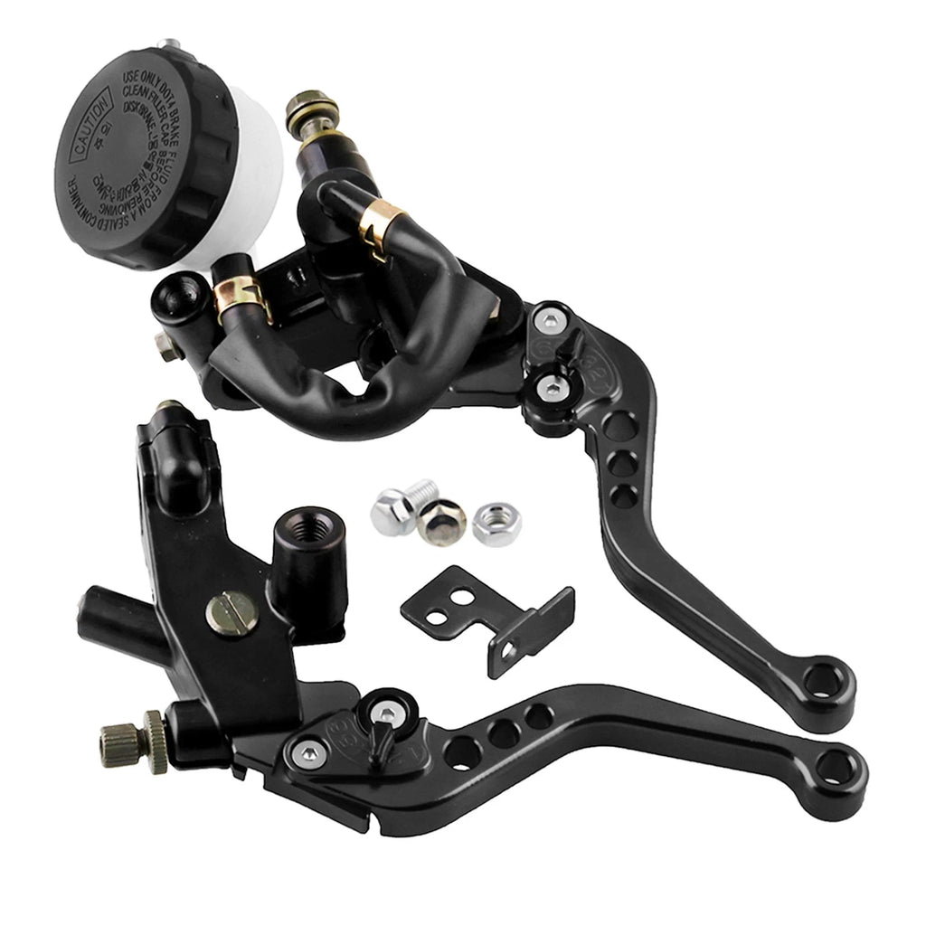 Front Brake Clutch Master Cylinder Reservoir Levers for Universal 7/8" 22mm