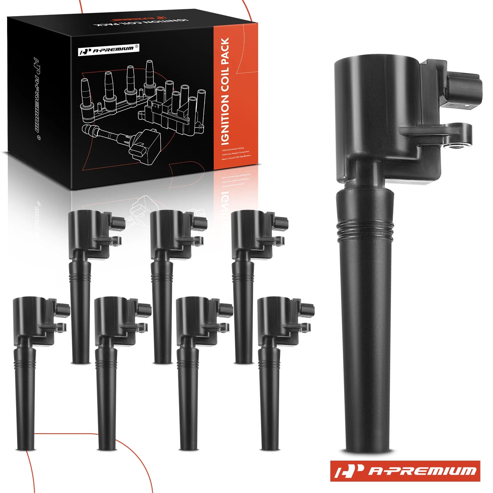 8X Ignition Coil for Lincoln LS (2000–2006) Ford Thunderbird Jaguar S-Type