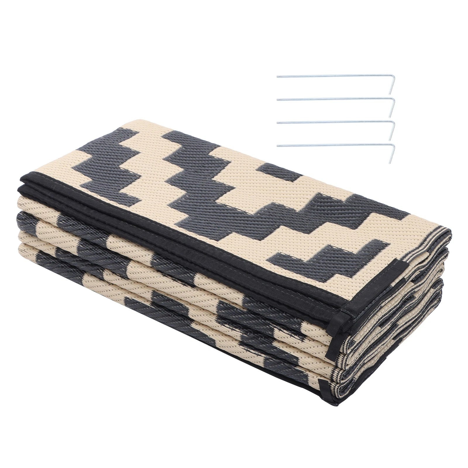 Outdoor Rug 8x10 ft for Camping RV Deck