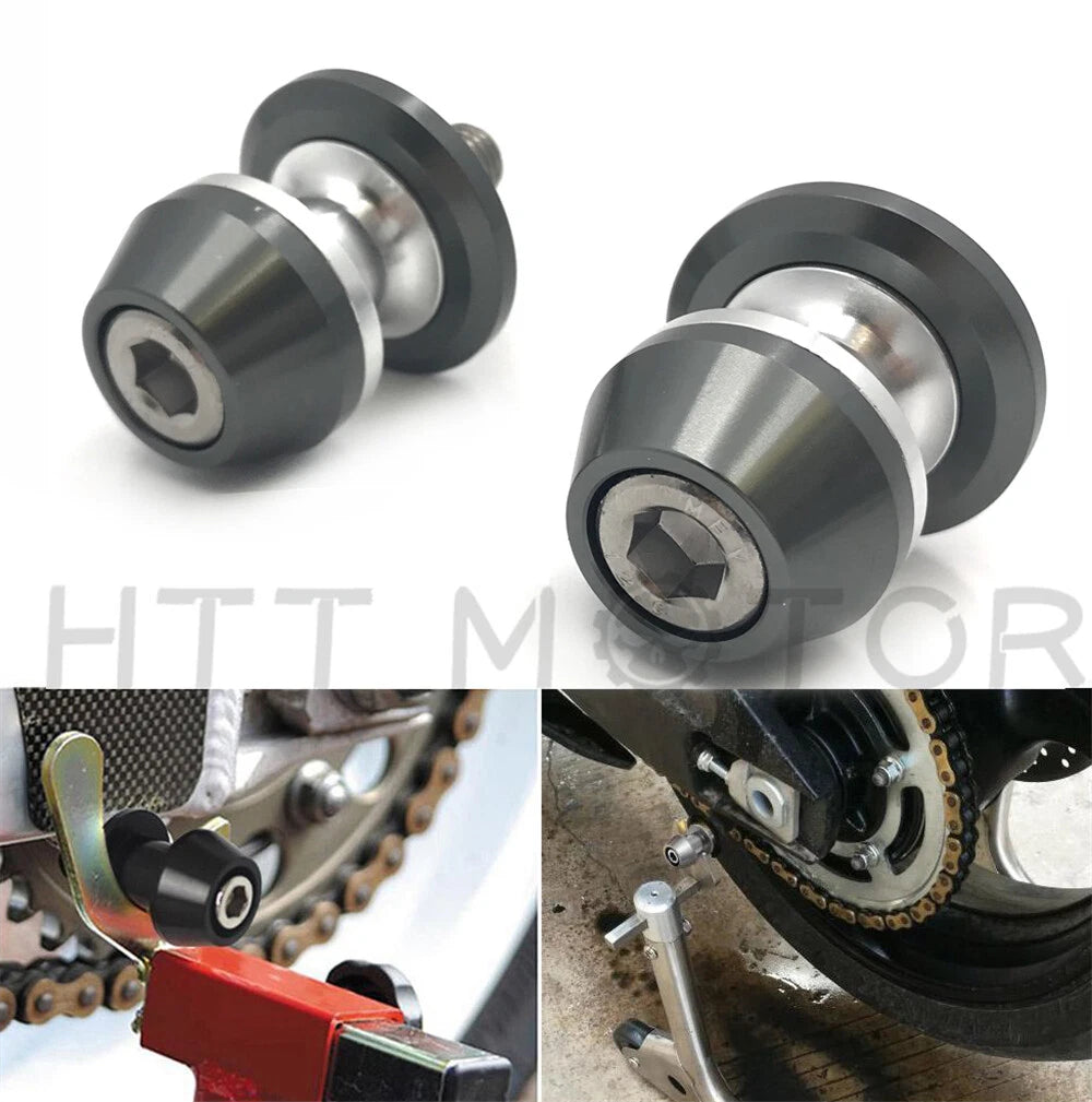 CNC Swingarm Spools Sliders Stand Bobbins for Universal Motorcycle (10mm)