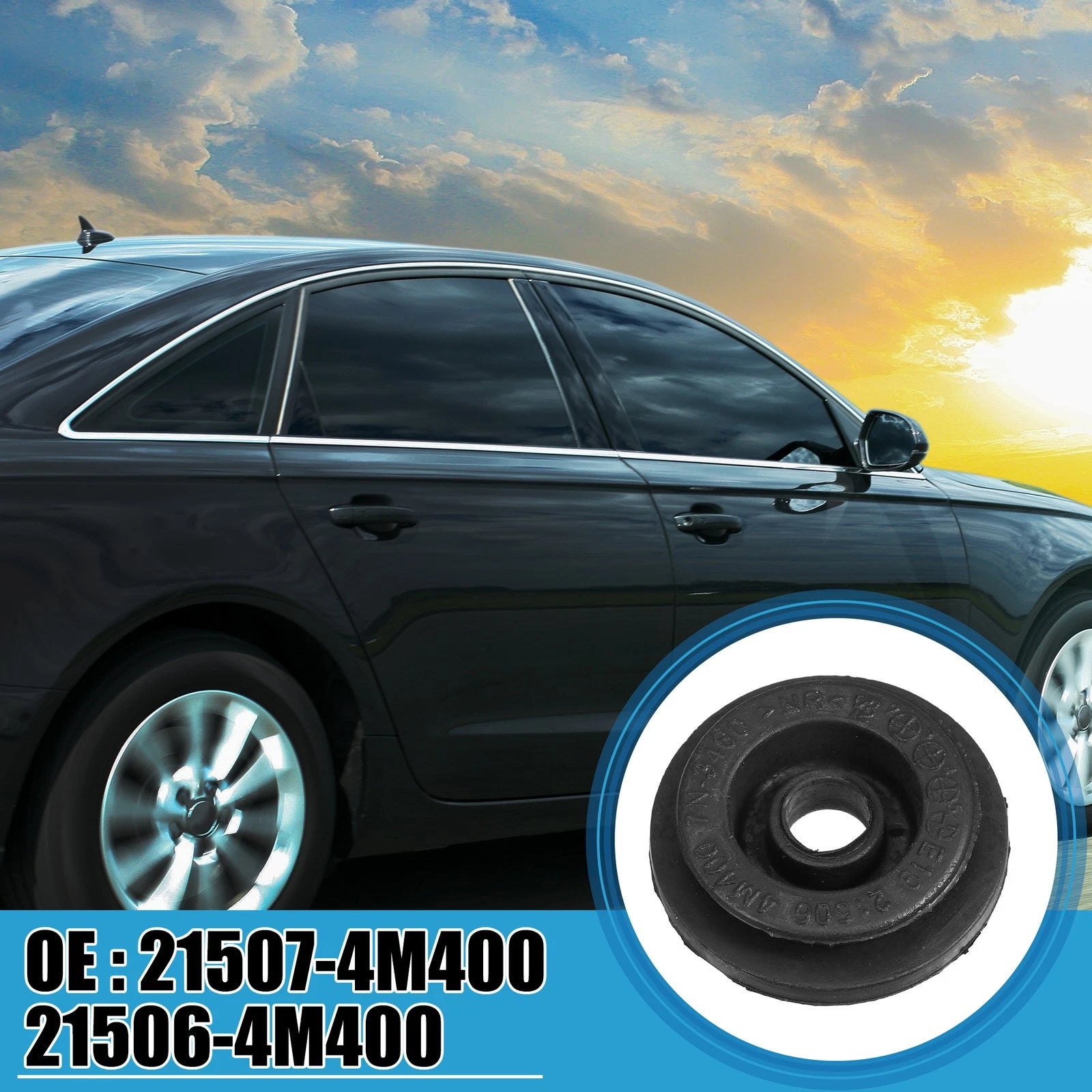 Set of 4 Radiator Mount Bushings for Nissan Altima Murano Quest (21507-4M400)