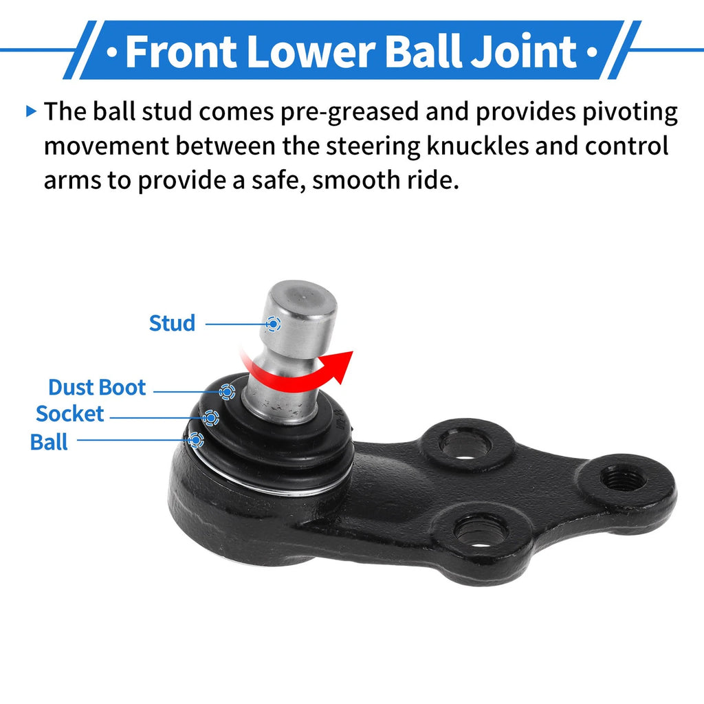 2X Front Lower Ball Joints for Hyundai Tucson (2010–2017) K500239/545303R000