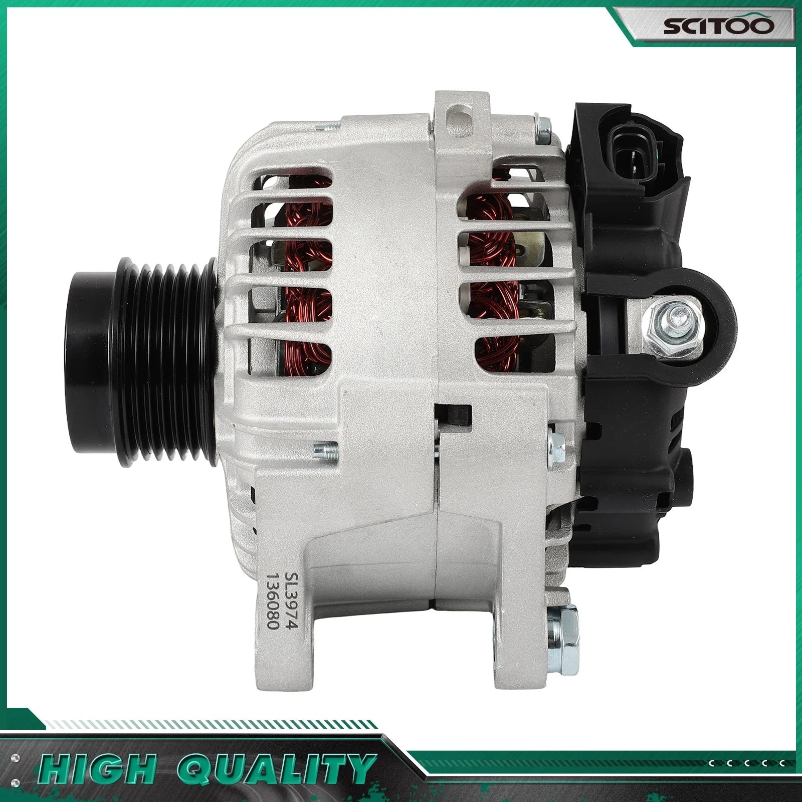 Alternator for Kia Soul (2012–2013) L4 1.6L 110A 11609