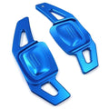 Blue Steering Wheel Paddle Shifter Extensions for VW Tiguan Golf 7 Passat B8