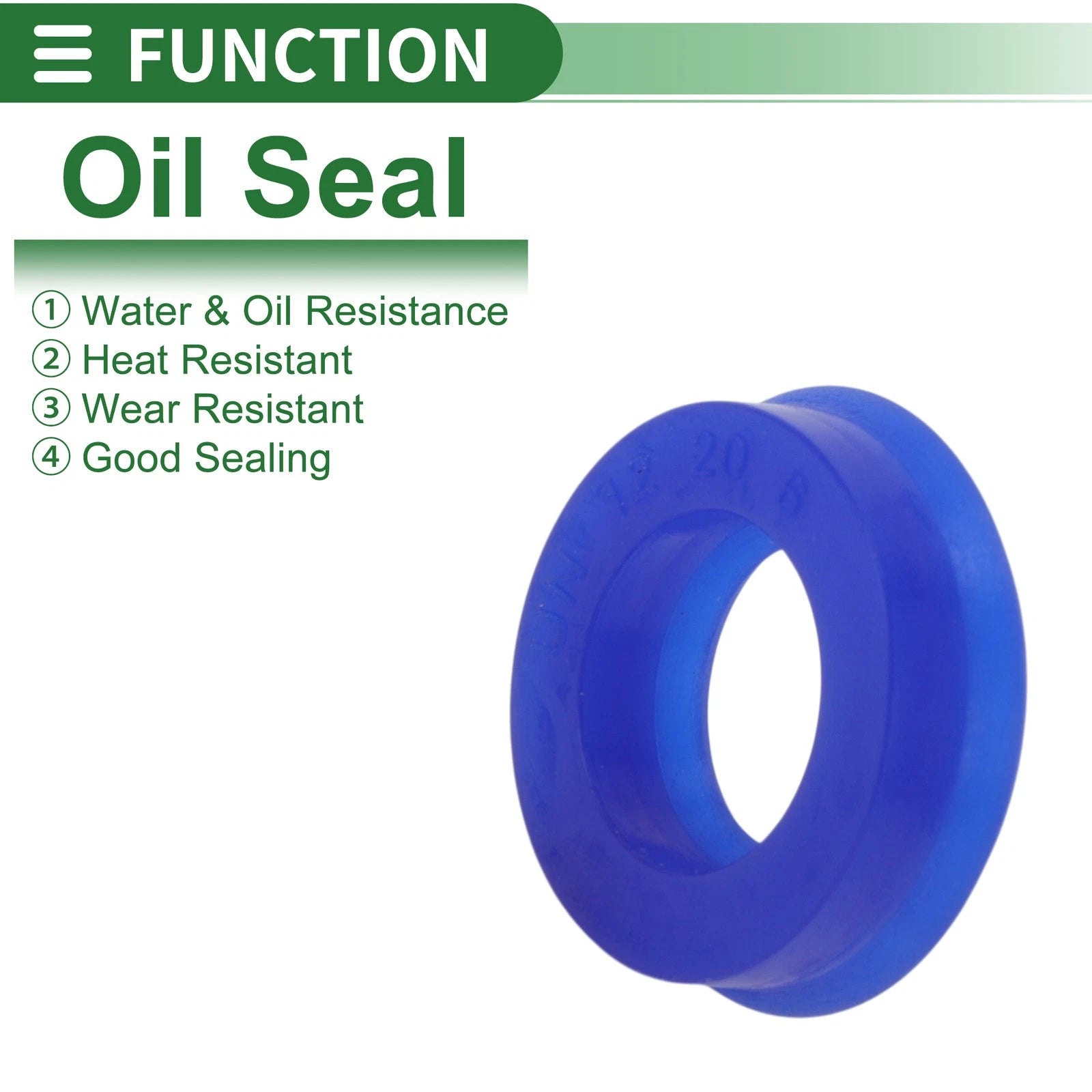 Set of 10 Oil Seal Ring 12x20x6mm for Rotary Shaft (High Pressure)